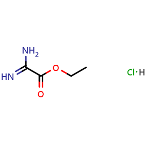 Chemical structure of Ethyl 2-amino-2-iminoacetate hydrochloride , CAS 76029-62-4, AChemBlock V153182