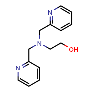 Chemical structure of 2-(bis(pyridin-2-ylmethyl)amino)ethan-1-ol , CAS 149860-22-0, AChemBlock V153308