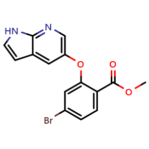 methyl 4-bromo-2-{1H-pyrrolo[2,3-b]pyridin-5-yloxy}benzoate