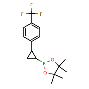 4,4,5,5-tetramethyl-2-[2-[4-(trifluoromethyl)phenyl]cyclopropyl]-1,3,2-dioxaborolane