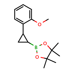 2-[2-(2-methoxyphenyl)cyclopropyl]-4,4,5,5-tetramethyl-1,3,2-dioxaborolane
