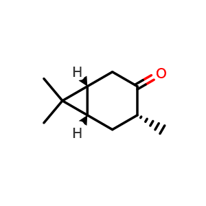 Chemical structure of (1R,4R,6S)-4,7,7-trimethylnorcaran-3-one , CAS 4176-01-6, AChemBlock V153404