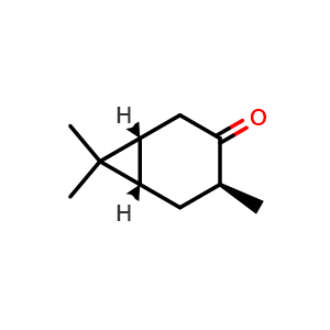 Chemical structure of (1R,4S,6S)-4,7,7-trimethylnorcaran-3-one , CAS 4176-04-9, AChemBlock V153405