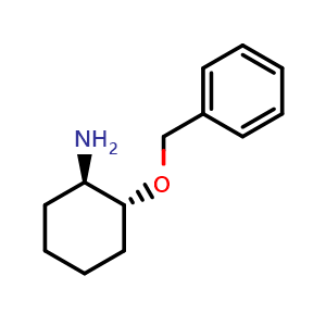 Chemical structure of (1R,2R)-2-benzyloxycyclohexanamine , CAS 216394-06-8, AChemBlock V153455