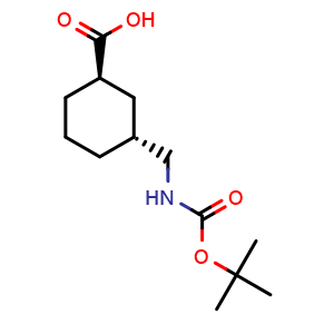 (1R,3R)-3-[(tert-butoxycarbonylamino)methyl]cyclohexanecarboxylic acid
