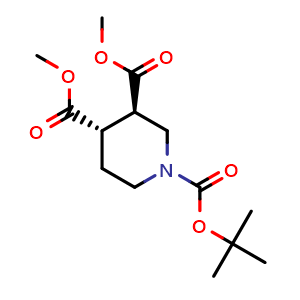 O1-tert-butyl O3,O4-dimethyl trans-piperidine-1,3,4-tricarboxylate