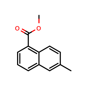 Chemical structure of methyl 6-methylnaphthalene-1-carboxylate , CAS 91902-60-2, AChemBlock V153676