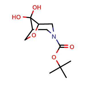 tert-butyl 8,8-dihydroxy-6-oxa-3-azabicyclo[3.2.1]octane-3-carboxylate