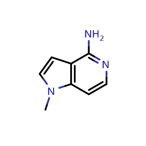 Chemical structure of 1-methylpyrrolo[3,2-c]pyridin-4-amine , CAS 102839-56-5, AChemBlock V153742