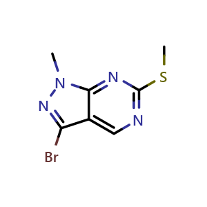 3-bromo-1-methyl-6-methylsulfanyl-pyrazolo[3,4-d]pyrimidine