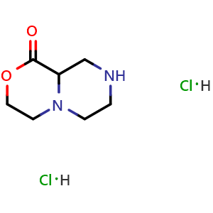 4,6,7,8,9,9a-hexahydro-3H-pyrazino[2,1-c][1,4]oxazin-1-one dihydrochloride