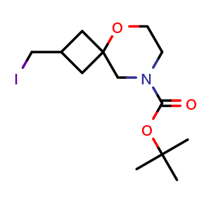 tert-butyl 2-(iodomethyl)-5-oxa-8-azaspiro[3.5]nonane-8-carboxylate