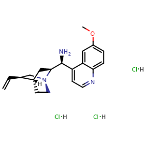 (S)-(6-methoxy-4-quinolyl)-[(1S,2S,4S,5R)-5-vinylquinuclidin-2-yl]methanamine trihydrochloride