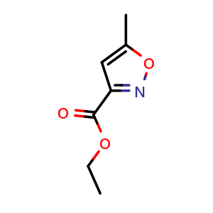 Chemical structure of ethyl 5-methylisoxazole-3-carboxylate , CAS 3209-72-1, AChemBlock V153854