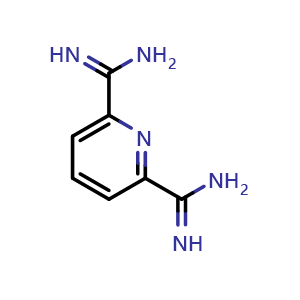 Chemical structure of pyridine-2,6-dicarboxamidine , CAS 150223-49-7, AChemBlock V153855