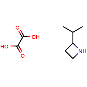 Chemical structure of 2-isopropylazetidine oxalic acid , AChemBlock V153886