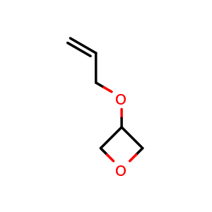 Chemical structure of 3-allyloxyoxetane , CAS 6777-00-0, AChemBlock V153981