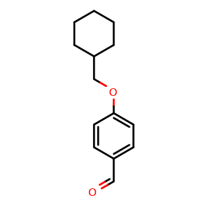 Chemical structure of 4-(cyclohexylmethoxy)benzaldehyde , CAS 126521-53-7, AChemBlock V154026