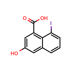 3-hydroxy-8-iodo-naphthalene-1-carboxylic acid