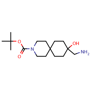 tert-butyl 9-(aminomethyl)-9-hydroxy-3-azaspiro[5.5]undecane-3-carboxylate