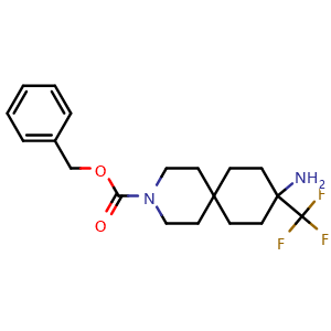 benzyl 9-amino-9-(trifluoromethyl)-3-azaspiro[5.5]undecane-3-carboxylate