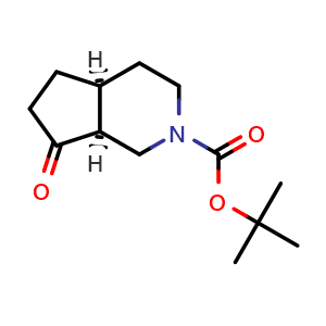 Chemical structure of tert-butyl (4aS,7aS)-7-oxo-3,4,4a,5,6,7a-hexahydro-1H-cyclopenta[c]pyridine-2-carboxylate , CAS 2920231-88-3, AChemBlock V154133