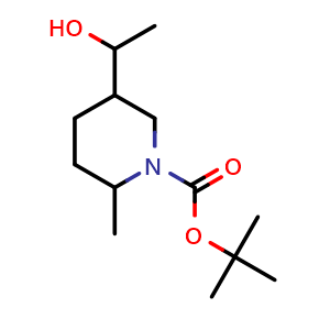 tert-butyl 5-(1-hydroxyethyl)-2-methyl-piperidine-1-carboxylate