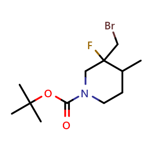 tert-butyl 3-(bromomethyl)-3-fluoro-4-methyl-piperidine-1-carboxylate