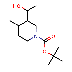 tert-butyl 3-(1-hydroxyethyl)-4-methyl-piperidine-1-carboxylate