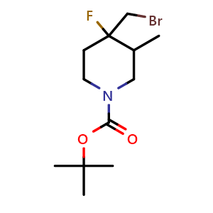 tert-butyl 4-(bromomethyl)-4-fluoro-3-methyl-piperidine-1-carboxylate