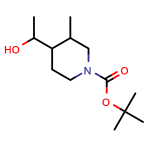 tert-butyl 4-(1-hydroxyethyl)-3-methyl-piperidine-1-carboxylate
