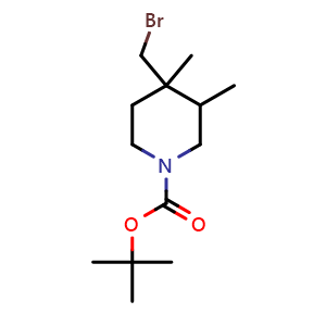 tert-butyl 4-(bromomethyl)-3,4-dimethyl-piperidine-1-carboxylate