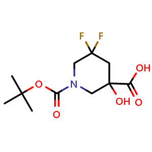 1-tert-butoxycarbonyl-5,5-difluoro-3-hydroxy-piperidine-3-carboxylic acid