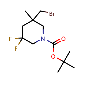 tert-butyl 3-(bromomethyl)-5,5-difluoro-3-methyl-piperidine-1-carboxylate