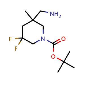 tert-butyl 3-(aminomethyl)-5,5-difluoro-3-methyl-piperidine-1-carboxylate