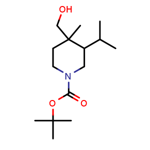 tert-butyl 4-(hydroxymethyl)-3-isopropyl-4-methyl-piperidine-1-carboxylate