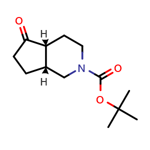 Chemical structure of tert-butyl (4aR,7aR)-5-oxo-3,4,4a,6,7,7a-hexahydro-1H-cyclopenta[c]pyridine-2-carboxylate , CAS 2920238-95-3, AChemBlock V154375
