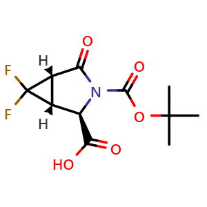 rel-(1S,2S,5R)-3-tert-butoxycarbonyl-6,6-difluoro-4-oxo-3-azabicyclo[3.1.0]hexane-2-carboxylic acid