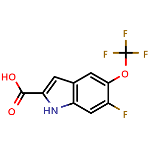 6-fluoro-5-(trifluoromethoxy)-1H-indole-2-carboxylic acid