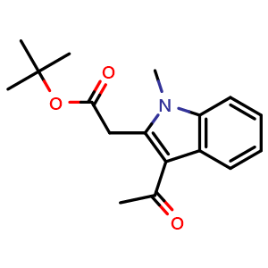 tert-butyl 2-(3-acetyl-1-methyl-indol-2-yl)acetate