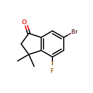 6-bromo-4-fluoro-3,3-dimethyl-indan-1-one