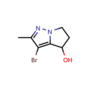 3-bromo-2-methyl-5,6-dihydro-4H-pyrrolo[1,2-b]pyrazol-4-ol