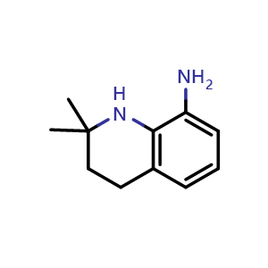 Chemical structure of 2,2-dimethyl-3,4-dihydro-1H-quinolin-8-amine , CAS 2920402-13-5, AChemBlock V154688