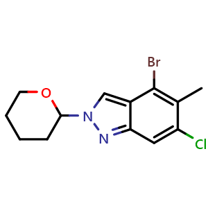 4-bromo-6-chloro-5-methyl-2-tetrahydropyran-2-yl-indazole