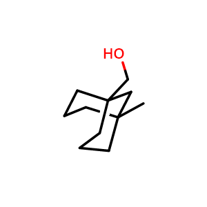 Chemical structure of (5-methyl-1-bicyclo[3.3.1]nonanyl)methanol , CAS 2708281-13-2, AChemBlock V154721