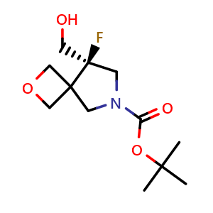 tert-butyl (5R)-5-fluoro-5-(hydroxymethyl)-2-oxa-7-azaspiro[3.4]octane-7-carboxylate