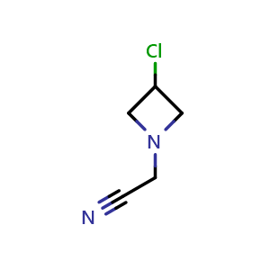 Chemical structure of 2-(3-chloroazetidin-1-yl)acetonitrile , CAS 2920407-34-5, AChemBlock V154946