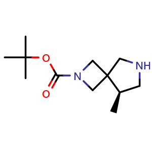 Chemical structure of tert-butyl (5S)-5-methyl-2,7-diazaspiro[3.4]octane-2-carboxylate , CAS 2920205-92-9, AChemBlock V154956
