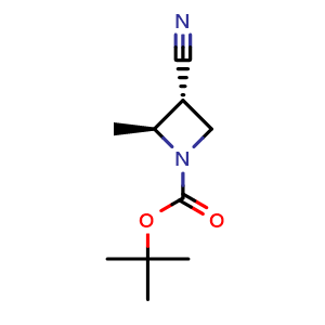 tert-butyl (2S,3R)-3-cyano-2-methyl-azetidine-1-carboxylate