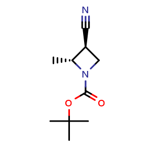 tert-butyl (2R,3S)-3-cyano-2-methyl-azetidine-1-carboxylate